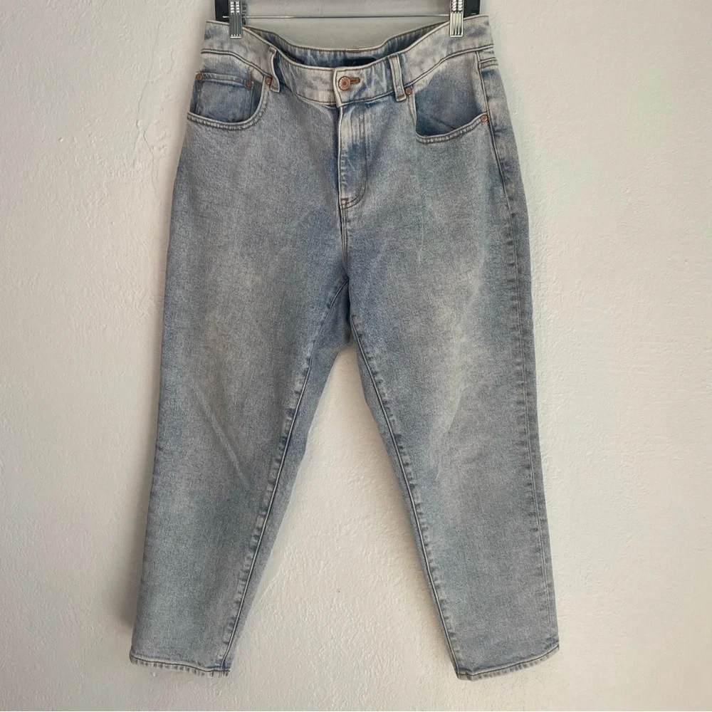 Talbots Blue Cropped Ankle Jeans with Vintage Wash